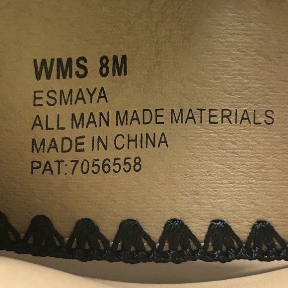 DV by Dolce Vita Black Vegan Wedge Sandals Size 8 NWB - Picture 10 of 12